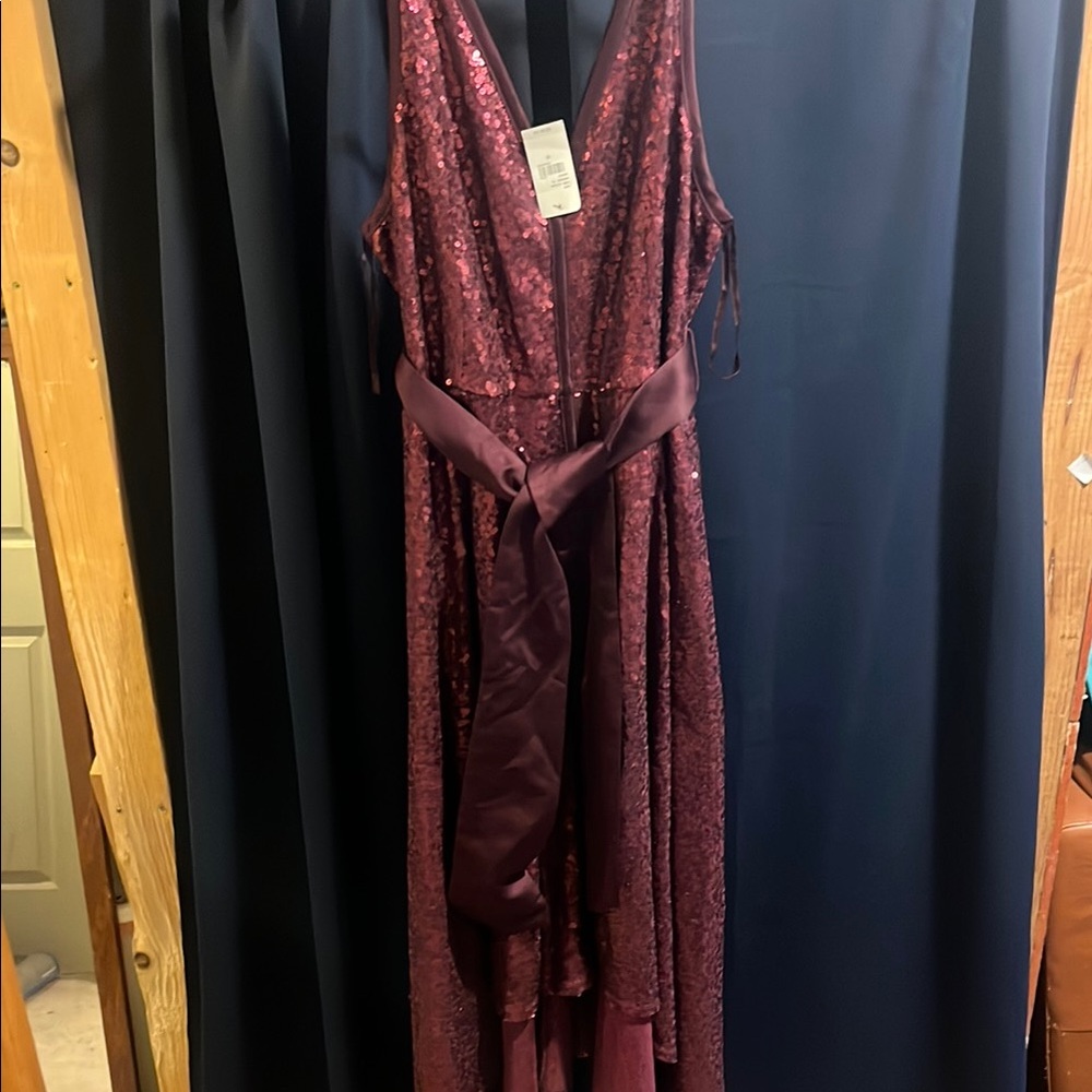 Isabel Toledo Backless Plum Dress